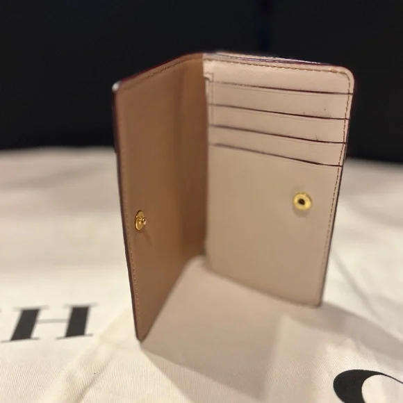 Coach Rose Print Wallet - Picture 3 of 8